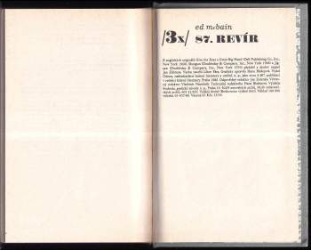 Ed McBain: 3x 87. revír