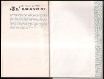 Erle Stanley Gardner: 3x Doug Selby