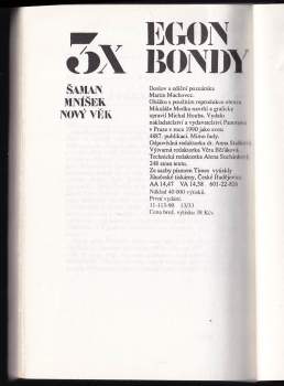 Egon Bondy: 3x Egon Bondy