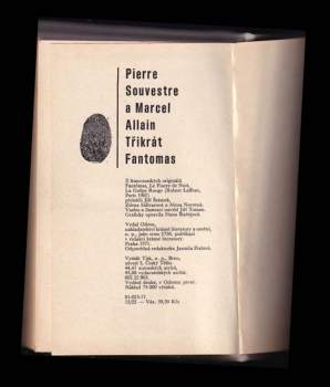 Pierre Souvestre: 3x Fantomas