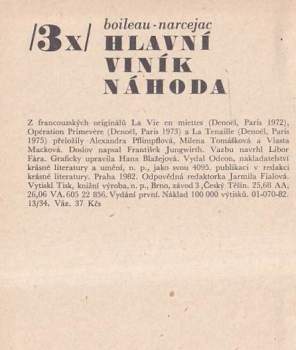 Pierre Boileau: 3x hlavní viník náhoda