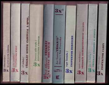 KOMPLET 10X DETEKTIVKY 3X - 3x inspektor Cadin + Třikrát Gregory a Yvonna + 3x superintendent Alleyn + 3x inspektor Borniche + Třikrát dusno v San Francisku + Třikrát ve stínu mocných + 3x inspektor French + 3x Steve Carella a spol + 3x inspektor West + 3x hlavní viník náhoda