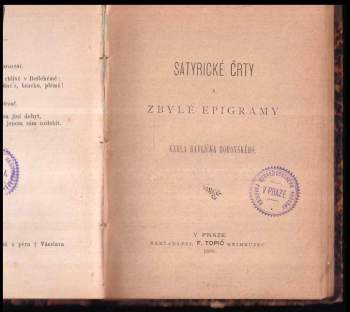 Karel Havlíček Borovský: 3x Karel Havlíček Borovský - Básně a epigramy + Satyrické črty a zbylé epigramy Karla Havlíčka Borovského + Křest Sv. Vladimíra