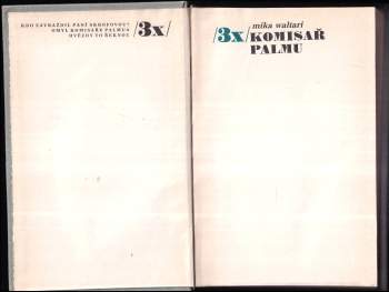 Mika Waltari: 3x komisař Palmu