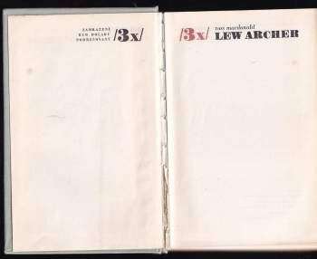 3x Lew Archer : (Zamrazení, Rub dolaru, Pohřešovaný)