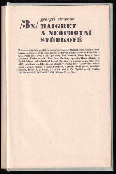 Georges Simenon: 3x Maigret a neochotní svědkové