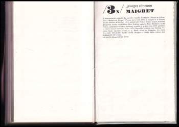 Georges Simenon: 3x Maigret