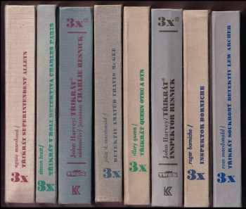 KOMPLET 8X DETEKTIVKY 3X - 3x soukromý detektiv Lew Archer + 3x inspektor Borniche + Třikrát inspektor Resnick + 3x Queen otec a syn + 3x detektiv amatér Travis McGee + Třikrát zádumčivý jazzman Charlie Resnick + 3x v roli detektiva Charles Paris + 3x superintendent Alleyn