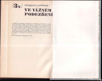 Margaret Yorke: 3x ve vážném podezření