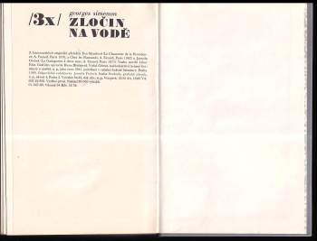 Georges Simenon: 3x zločin na vodě