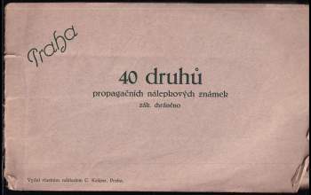 40 druhů propagačních nálepkových známek Praha