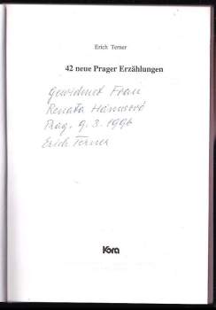 Erich Terner: 42 neue Prager Erzählungen