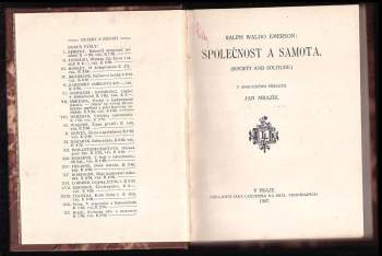 Ralph Waldo Emerson: Životospráva
