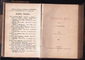 Josef Svatopluk Machar: 4x Machar v 1 svazku : Tristium Vindobona I-XX + Magdalena + Zde by měly kvést růže + 1893-1896