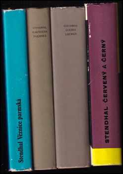 4x STENDHAL - Červený a černý + Lucien Leuwen + Kartouza parmská + Věznice parmská