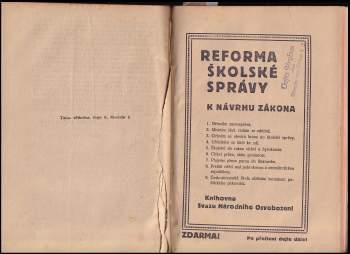 Tomáš Garrigue Masaryk: 5 děl v 1 svazku: Student a volba povolání + Nepromluvíš křivého svědectví! + Reforma školské správy, k návrhu zákona + Masarykova česká filosofie + Kam o dovolené? Období 1928-29