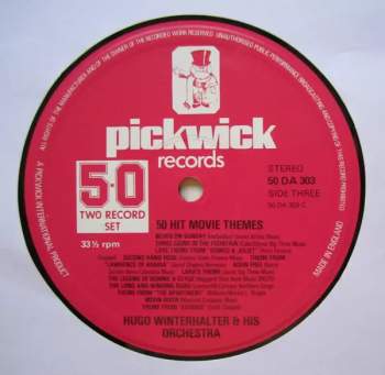 Hugo Winterhalter Orchestra: 50 Hit Movie Themes (2xLP)