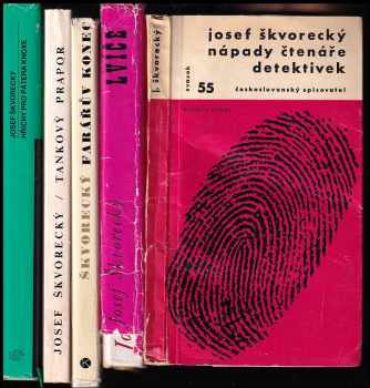 5x JOSEF ŠKVORECKÝ - Nápady čtenáře detektivek + Lvíče + Farářův konec + Tankový prapor + Hříchy pro pátera Knoxe
