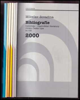 Miloslav Sovadina: 7x Bibliografie historicko-vlastivědné literatury okresu Česká Lípa -  Roky 2000, 2001, 2002. 2004, 2005, 2008, 2010