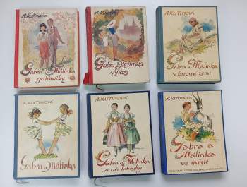 Amálie Kutinová: 6X Gabra a Málinka: Gabra a Málinka - galánečky + Gabra a Málinka v Praze + Gabra a Málinka v čarovné zemi + Gabra a Málinka, povedené dcerky + Gabra a Málinka se učí latinsky + Gabra a Málinka ve městě