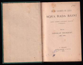 Franz von Liszt: 6x J. OTTO - Nová řada básní + Mezinárodní právo + Píseň míru + Můj Trott + Básně + Šimona Lomnického z Budče Vybrané rýmování