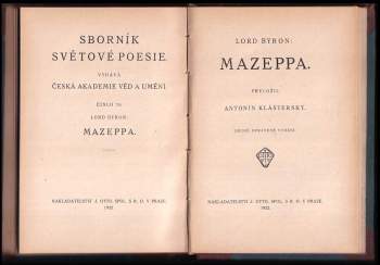 Aleksandr Sergejevič Puškin: 7 děl v 1 svazku : Epipsychidion + Ballady + Výbor z květů zla + Píseň o zvonu a jiné básně + Vězeň chillonský + Mazeppa + Poltava