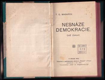 Tomáš Garrigue Masaryk: Řeč poslance T.G. Masaryka v debatě o zatímním rozpočtu dne 20. července 1907 v poslanecké sněmovně