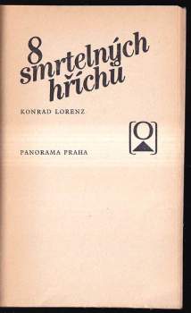 Konrad Lorenz: 8 smrtelných hříchů