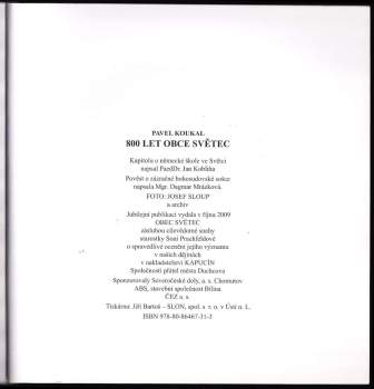 Pavel Koukal: 800 let obce Světec