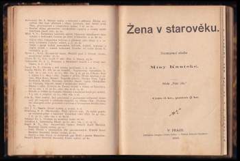 Mína Kautská: Žena v starověku
