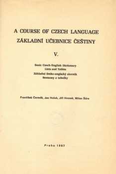Basic Czech-English Dictionary, Lists and Tables