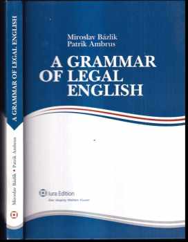 A grammar of legal English