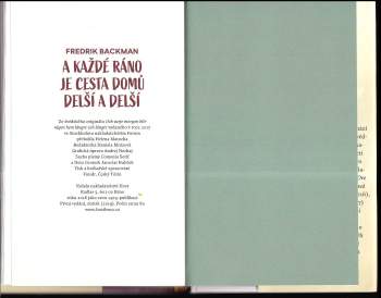 Fredrik Backman: A každé ráno je cesta domů delší a delší