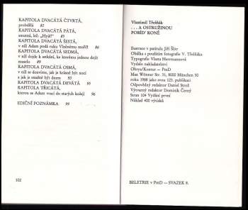 Vlastimil Třešňák: --a ostružinou pobíd' koně