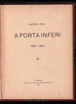 Viktor Dyk: A porta inferi 1895-1897