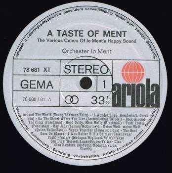 Jo Ment's Happy Sound: A Taste Of Ment