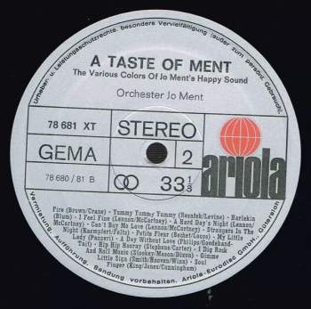 Jo Ment's Happy Sound: A Taste Of Ment