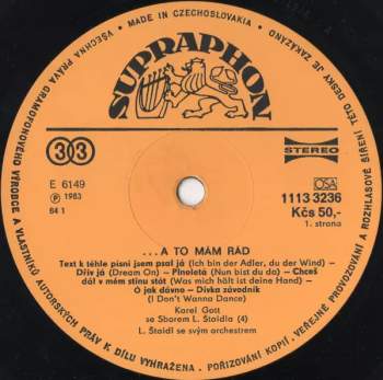 Karel Gott: ...A To Mám Rád / ...And That's What I Like