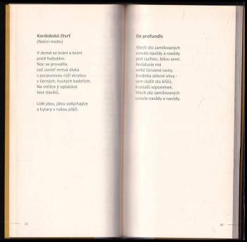 Federico García Lorca: A v Kordobě umírat