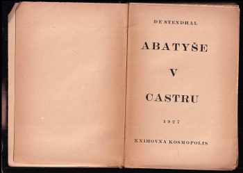 Stendhal: Abatyše v Castru : román