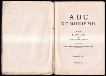 Nikolaj Ivanovič Bucharin: ABC komunismu