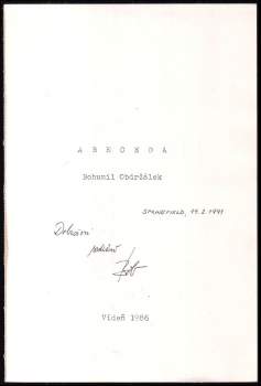 Bohumil Obdržálek: Abeceda