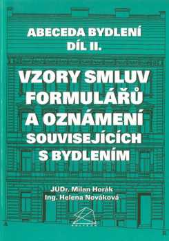 Vzory smluv, formulářů a oznámení souvisejících s bydlením