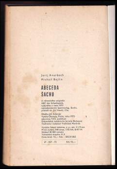Jurij L'vovič Averbach: Abeceda šachu