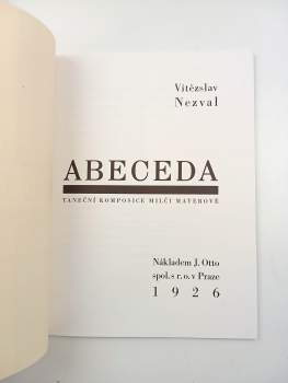 Vítězslav Nezval: Abeceda