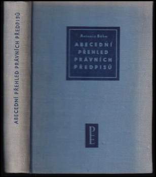 Abecední přehled právních předpisů platných k 1. lednu 1960