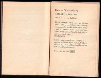 Helena Waddell: Abelard a Heloisa