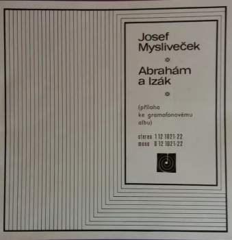 Josef Mysliveček: Abrahám A Izák (2xLP + BOX + BOOKLET)