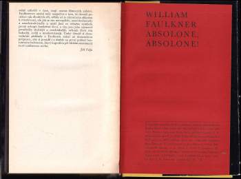 William Faulkner: Absolone, Absolone!