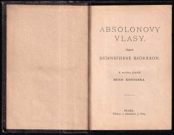 Bjørnstjerne Bjørnson: Absolonovy vlasy
